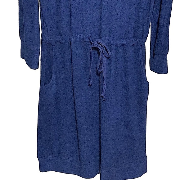 𝅺SOFT Surroundings Blue Easy Living Dress Leisurewear Size Small - Picture 7 of 10